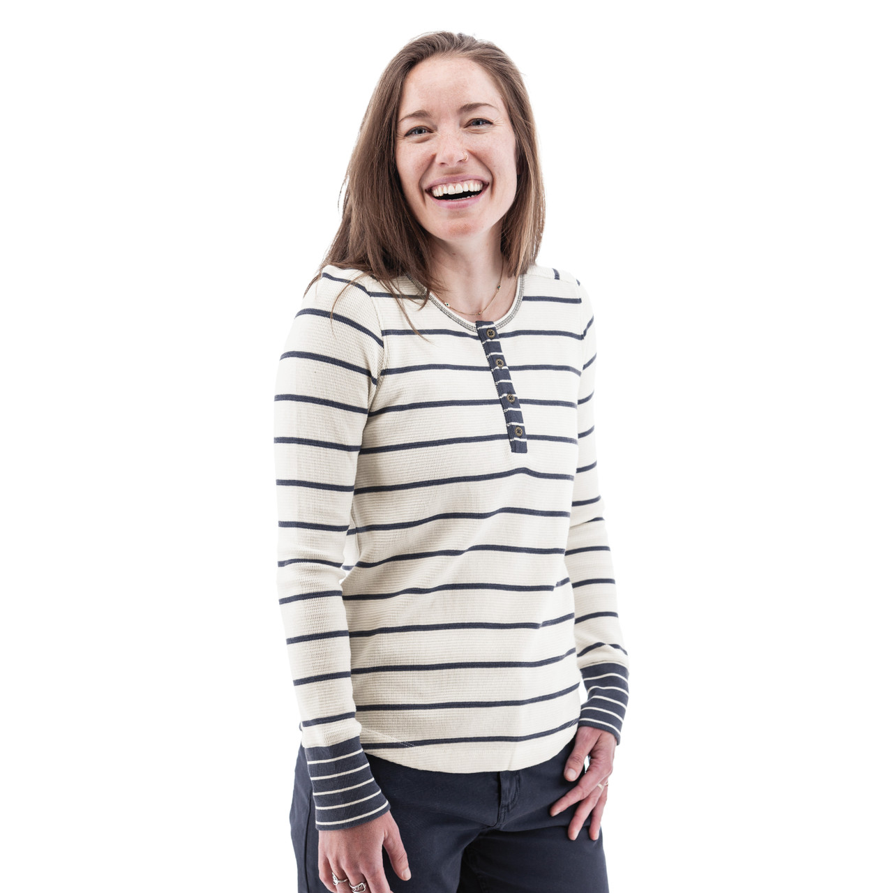 Women's Nicole Striped Henley | Aventura