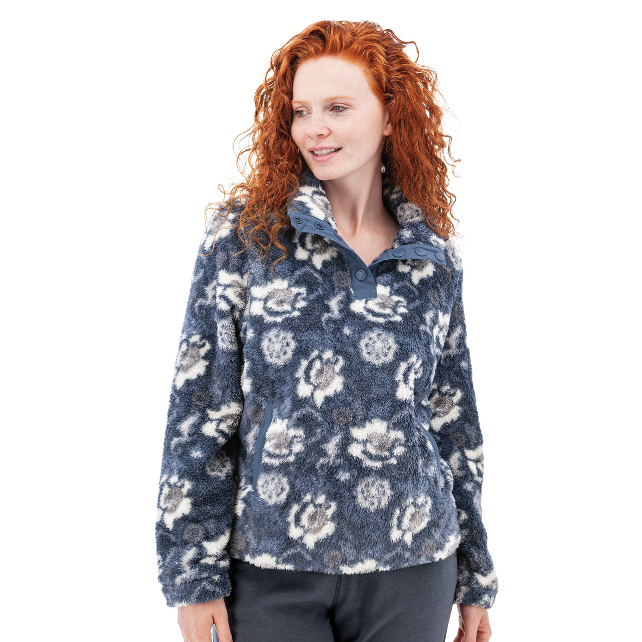 Women's Equinox Floral Fleece Pullover | Aventura