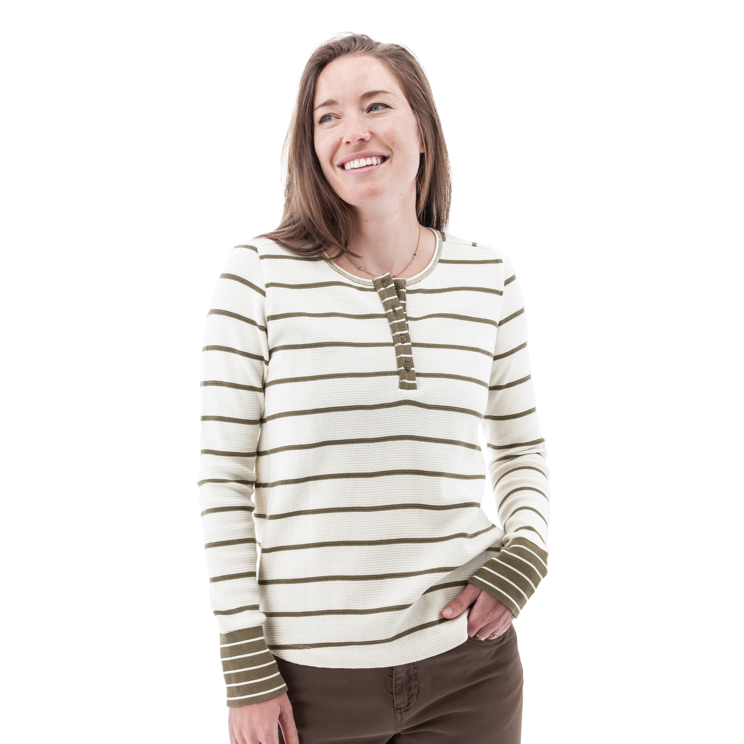 Women's Nicole Striped Henley | Aventura