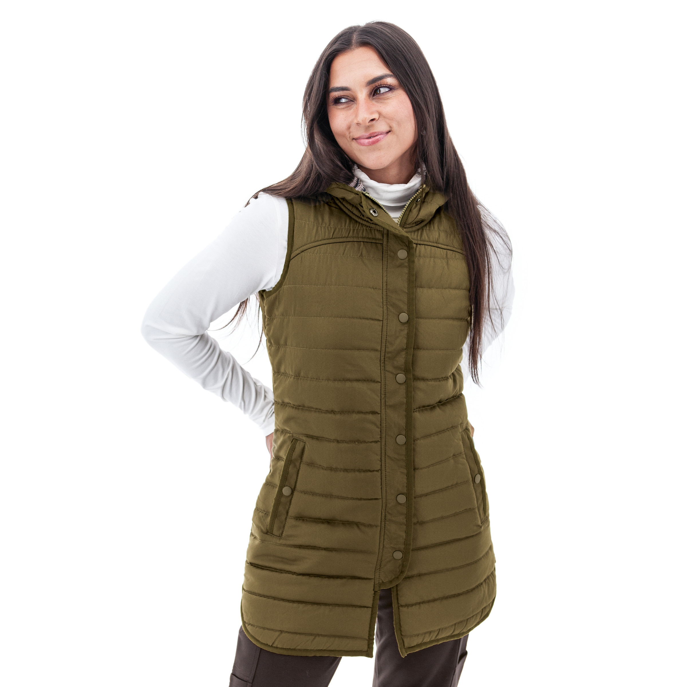 Fallon Long Puffer Vest | Aventura