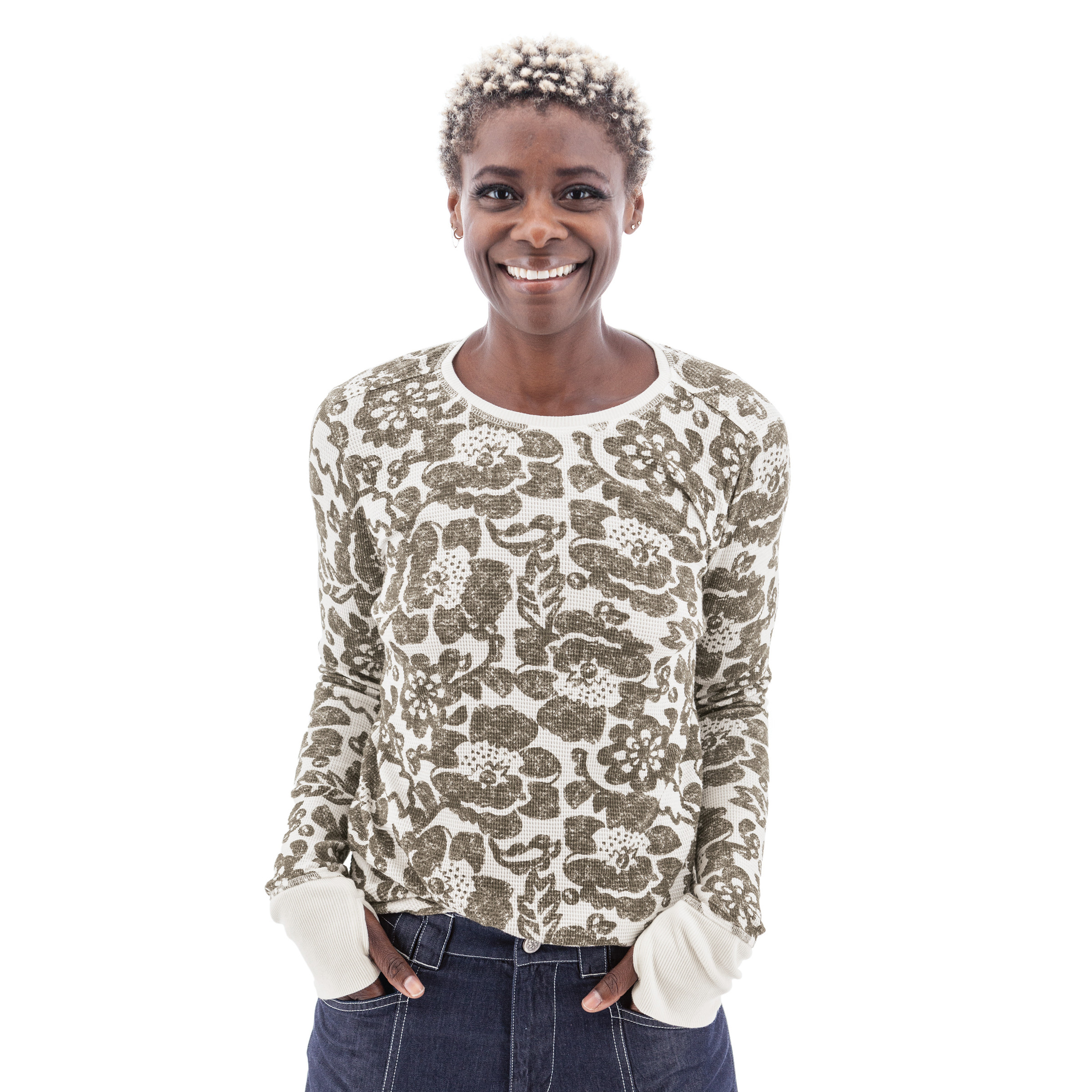 ☑︎ SIIILON Mix flower thermal tops Women's Sylvan Floral Thermal Top | Aventura