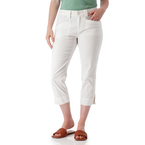 Arden Crop Pant White
