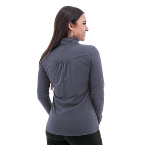 Eden Turtleneck studio back Ombre Blue