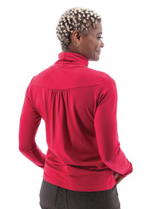 Eden Turtleneck studio back Persian Red