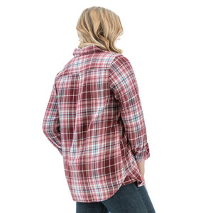 Adair Boyfriend Long Sleeve Shirt  studio back image