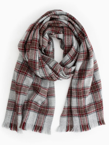 Checked Shawl laydown