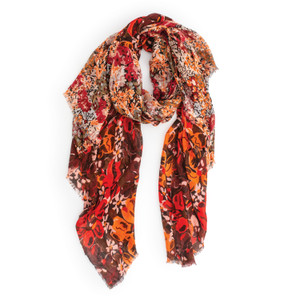 Fall Foliage Scarf laydown