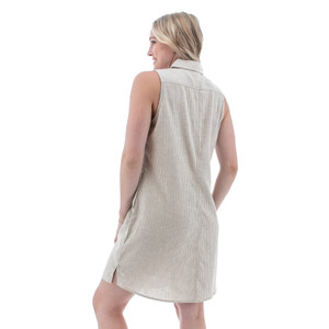 Monterey Shirt Dress (Sandy Taupe) Back