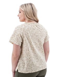 Florentina Floral Print Top studio back