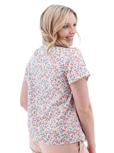 Chryssie Floral Print Top studio back