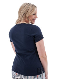 Belle Short Sleeve Top studio back