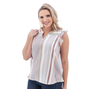 Catriona Striped Tank Top studio alt1
