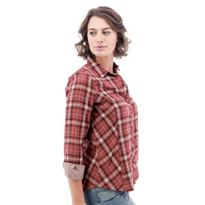 Gracie Organic Snap Plaid Shirt studio alt 2