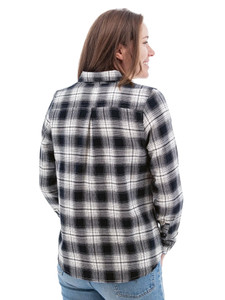 Salina Organic Plaid Shirt studio back