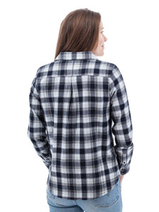 Salina Organic Plaid Shirt studio back