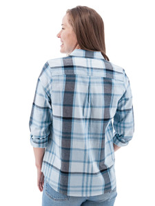 Salina Organic Plaid Shirt studio back