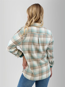 Salina Organic Plaid Shirt studio back
