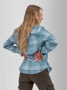 Salina Organic Plaid Shirt studio back