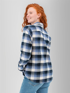 Salina Organic Plaid Shirt studio back