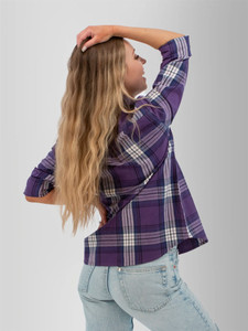 Salina Organic Plaid Shirt studio back
