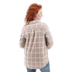 Alora Boyfriend Fleece Shirt studio back