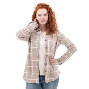 Alora Boyfriend Fleece Shirt studio alt 1