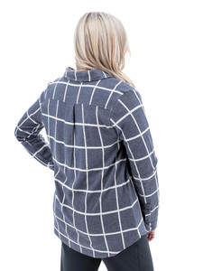 Alora Boyfriend Fleece Shirt studio back