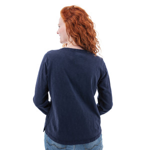 Layla Organic V-Neck Top studio back