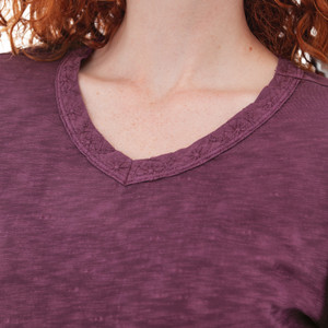 Layla Organic V-Neck Top studio alt2