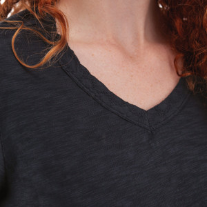 Layla Organic V-Neck Top studio alt2