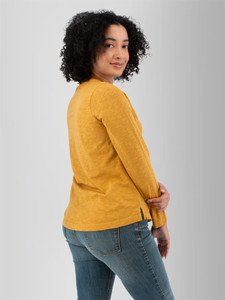 Layla Organic V-Neck Top studio back