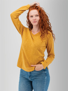 Layla Organic V-Neck Top studio