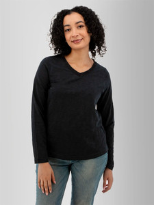 Layla Organic V-Neck Top studio alt2