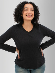 Layla Organic V-Neck Top studio
