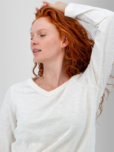 Layla Organic V-Neck Top studio