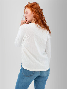 Layla Organic V-Neck Top studio back