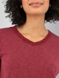 Layla Organic V-Neck Top studio alt2