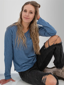 Layla Organic V-Neck Top studio