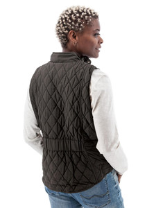 Nora Recycled Quilted Vest studio back