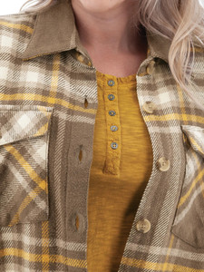 Sutton Organic Shirt-Jac studio detail