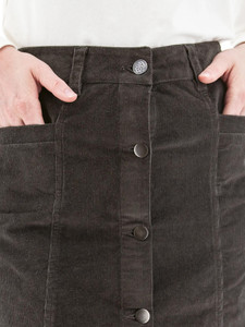 Rhyder Cord Skirt studio detail