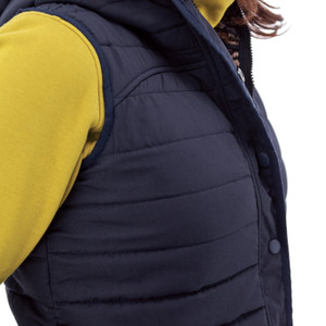 Fallon Long Puffer Vest studio detail