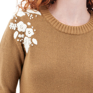 Lindley Embroidered Sweater studio detail