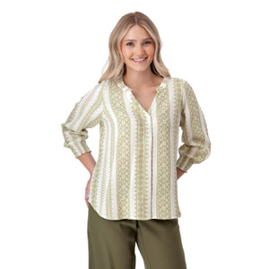 Anna Smocked Sleeve Blouse studio alt1