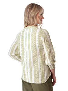 Anna Smocked Sleeve Blouse studio back