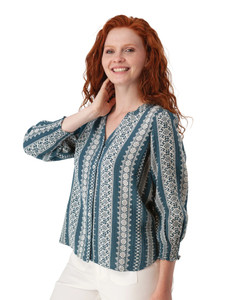 Anna Smocked Sleeve Blouse studio alt1