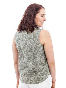Daisy Organic Print Tank Top studio back