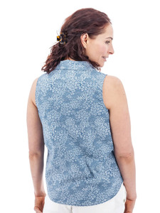 Daisy Organic Print Tank Top studio back