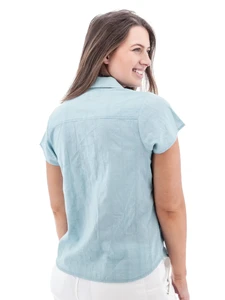 Aubrey Organic Camp Shirt studio back
