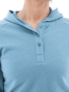Cassie Recycled Button Hoodie studio alt2